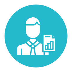 Business Analyst icon vector image. Can be used for Diversity.