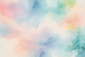 Obraz na płótnie Canvas abstract watercolor wallpaper Pastel water color background Generative AI