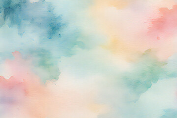 abstract watercolor wallpaper Pastel water color background Generative AI - obrazy, fototapety, plakaty