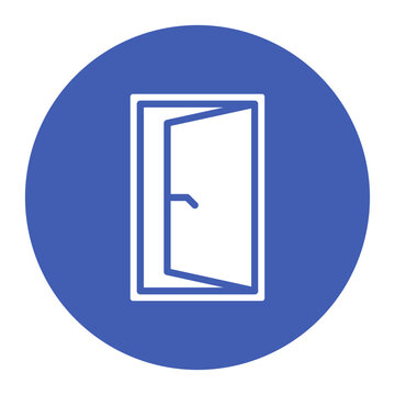Door icon vector image. Can be used for Retro.