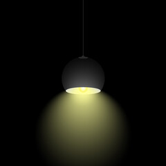 ceiling lamp on a transparent background. Jpg illustration. use transparensy mode.