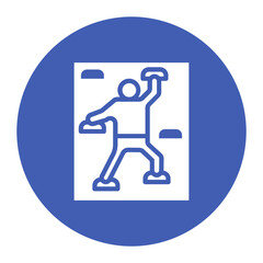 Rock Climbing icon vector image. Can be used for Adventure.