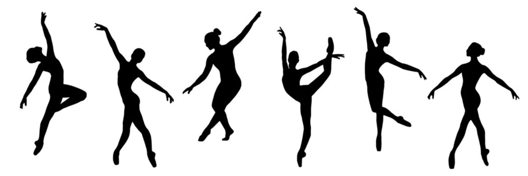 silhouette of a set ballerina 