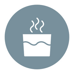 Hot Water icon vector image. Can be used for Laundry.