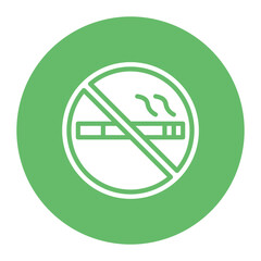 No Smoking icon vector image. Can be used for Railway.