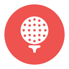 Golf Ball icon vector image. Can be used for Golf.