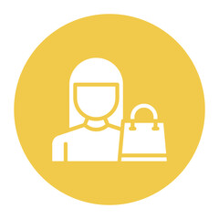 Consumer icon vector image. Can be used for Supply Chain.