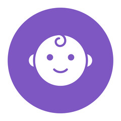 Fototapeta premium Baby icon vector image. Can be used for Child Adoption.