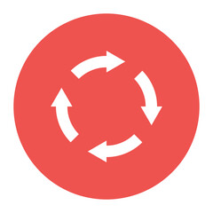 Recycling icon vector image. Can be used for Global Warming.