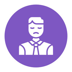 Businessman Sad icon vector image. Can be used for Crisis Mangement.