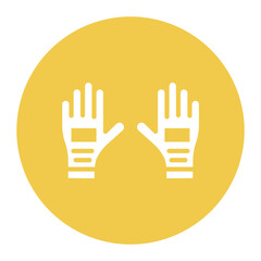 Protective Gloves icon vector image. Can be used for Nursing.