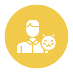 Animal Handler Male icon vector image. Can be used for Public Services.