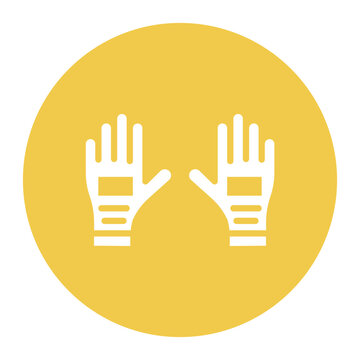 Protective Gloves icon vector image. Can be used for Nursing.