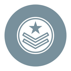 Military icon vector image. Can be used for Public Services.
