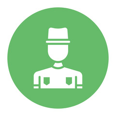 Park Ranger Male icon vector image. Can be used for Public Services.