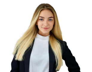 Jeune femme souriante pose mannequin 