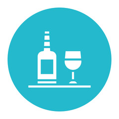 Free Wine icon vector image. Can be used for Coworking Space.
