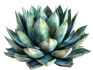 Fototapeta premium Agave bush isolated on white background PNG