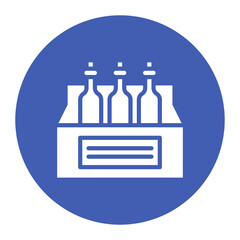 Pack of Beers icon vector image. Can be used for Bar.