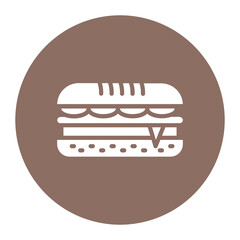Sandwich icon vector image. Can be used for Bar.