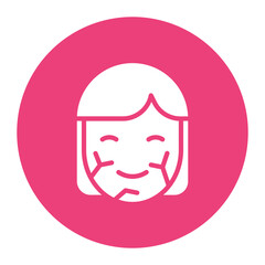 Dry Skin icon vector image. Can be used for Cosmetology.