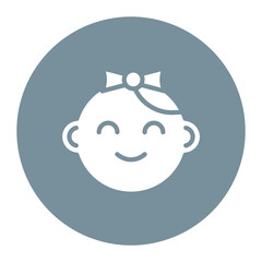 Fototapeta premium Baby girl icon vector image. Can be used for Maternity.