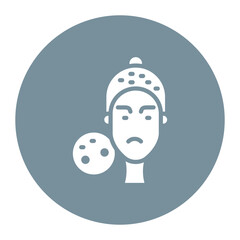 Seborrheic Dermatitis icon vector image. Can be used for Dermatology.