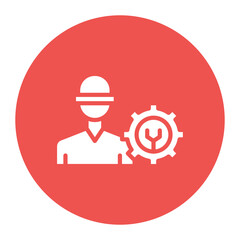 Production Manager icon vector image. Can be used for Product Management.