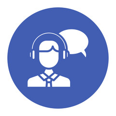 Chat Support icon vector image. Can be used for Online Store.