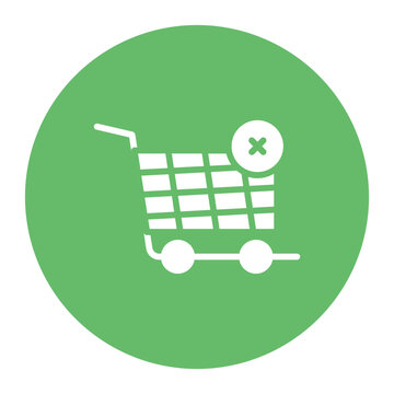 Cart Declined icon vector image. Can be used for Ecommerce Store.