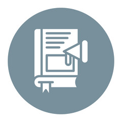 Book Promotion icon vector image. Can be used for Literature.