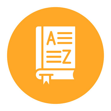 Dictionary icon vector image. Can be used for Literature.