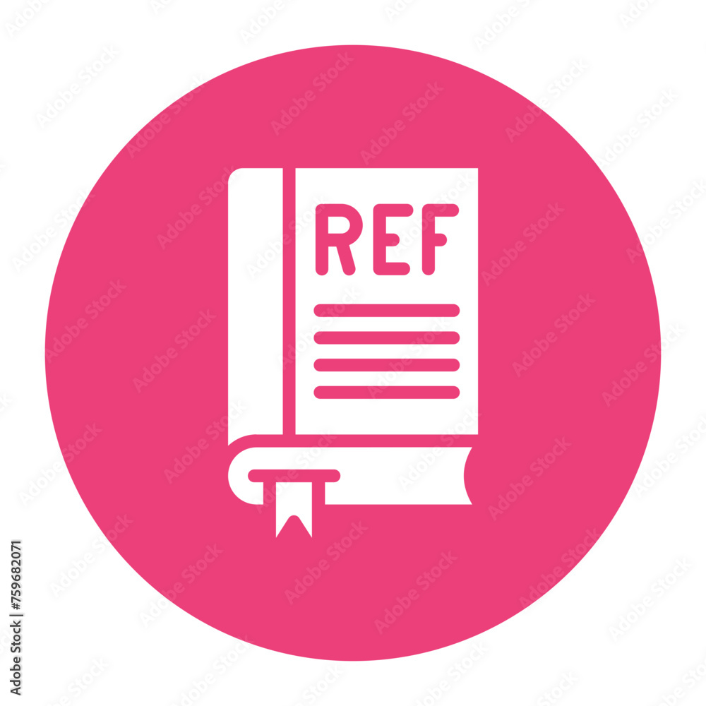 Poster reference icon vector image. can be used for literature.