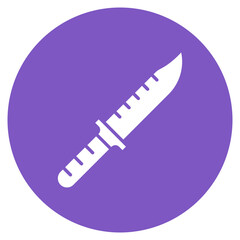 Diving Knife icon vector image. Can be used for Vacation and Tourism.