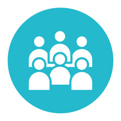 Audience icon vector image. Can be used for Filmmaking.