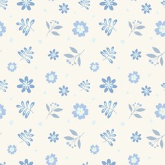 seamless pattern with flowers 