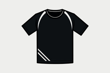 vector black t-shirt mockup
