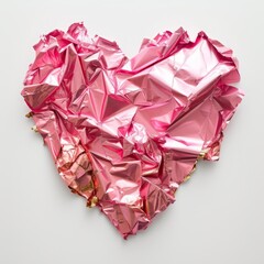 pink foil heart.