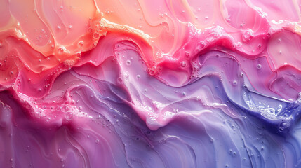 Vibrant wavy color gradient with a glossy finish.