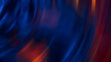 Vivid colors blend and dance together in motion