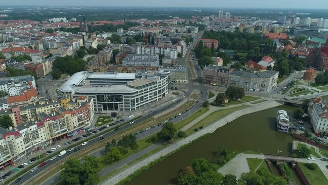 Beautiful Bema Square Wroclaw Aerial View Poland