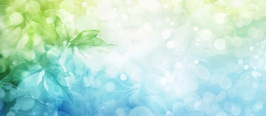 Elegant Background in Light Blue and Green Tones