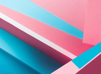 Abstract pink and light blue geometric wallpaper