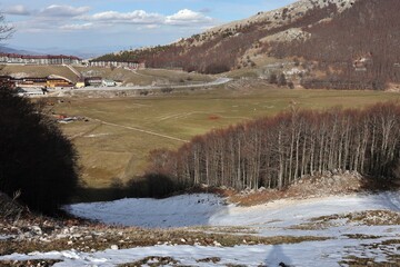 Campitello Matese - Scorcio della piana dal tratto finale della pista Del Caprio