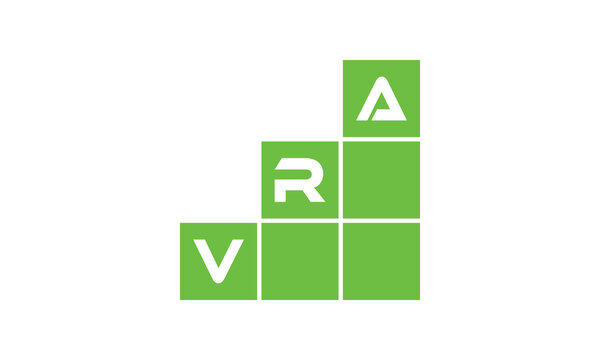 VRA initial letter financial logo design vector template. economics, growth, meter, range, profit, loan, graph, finance, benefits, economic, increase, arrow up, grade, grew up, topper, company, scale