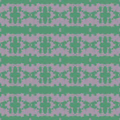 Blue and white watercolor ornament painted with watercolor on paper.