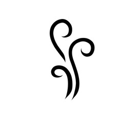 Doodle wind line sketch set. Hand drawn doodle wind motion, air blow, swirl elements. Sketch drawn air blow motion, smoke flow art, abstract line. Isolated vector illustration.