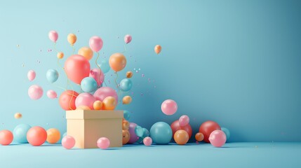 Fototapeta na wymiar balloons and celebration concept 