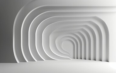 Obraz premium Gray background with lines, abstract, A simple gray background with layered lines from inside to outside