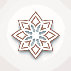 Geometric oriental arabic pattern. Logo. Element fo